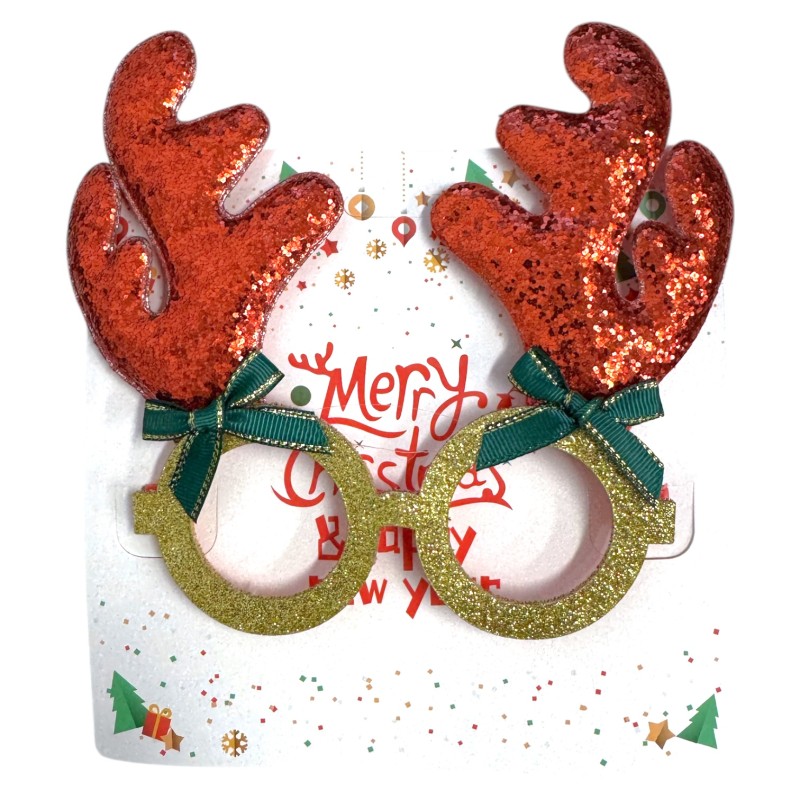 Okulary X-mass Renifer Jelonek