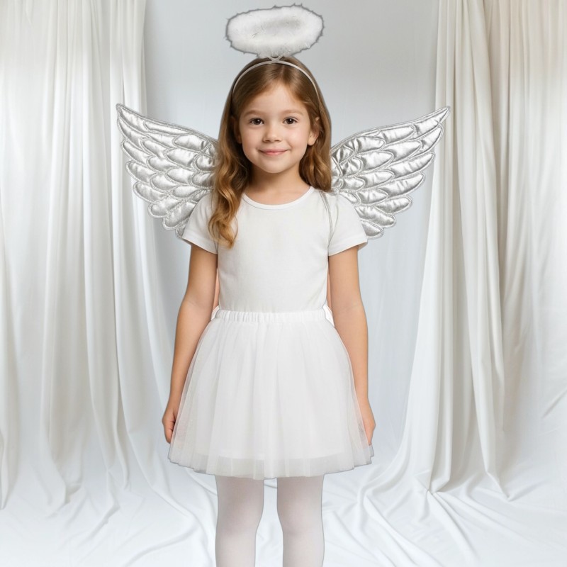 Strój Aniołek z TUTU i Skrzydłami