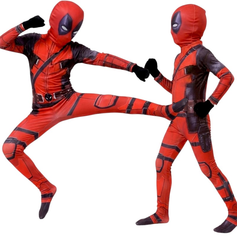 Strój Deadpool dziecięcy kombinezon z maską