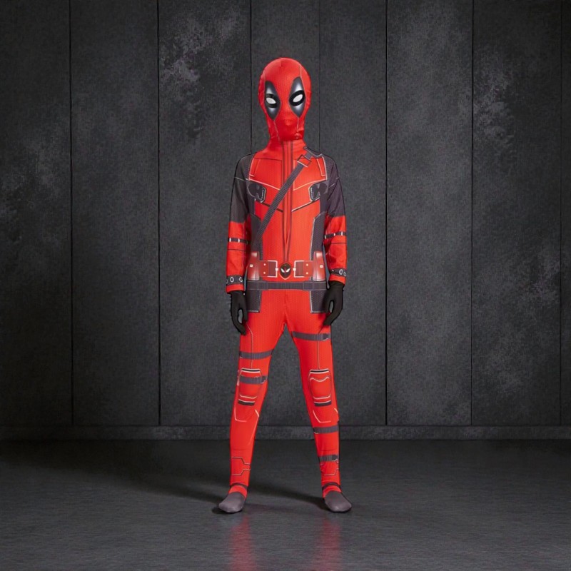 Strój Deadpool dziecięcy kombinezon z maską