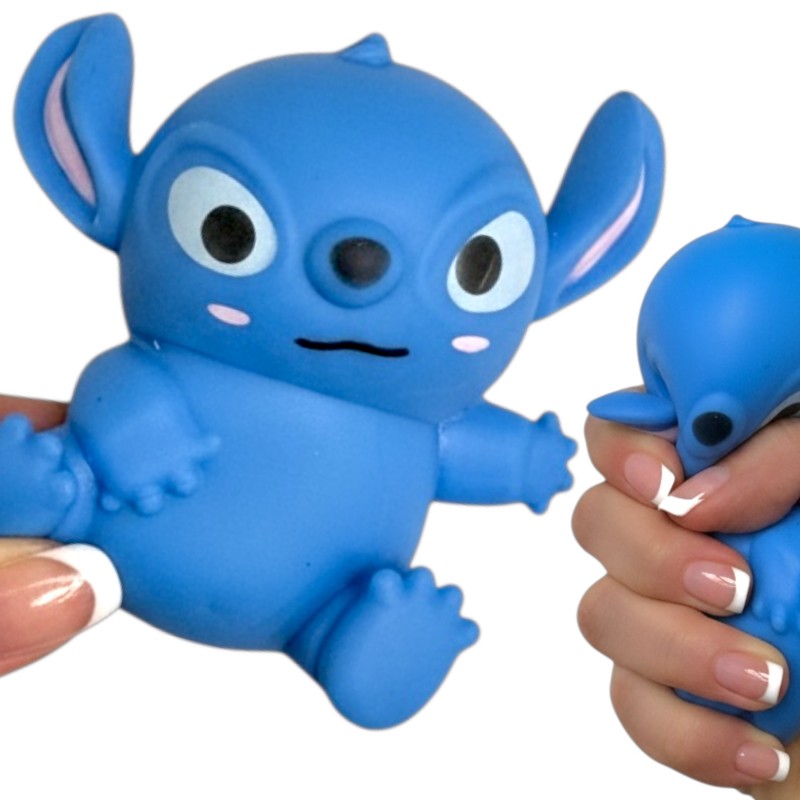Mięciutki Gniotek Niebieski Stworek Squishy  9x9cm Taba
