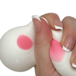 Gniotek kocia łapka Squishy różowa i biała 8x7x5cm