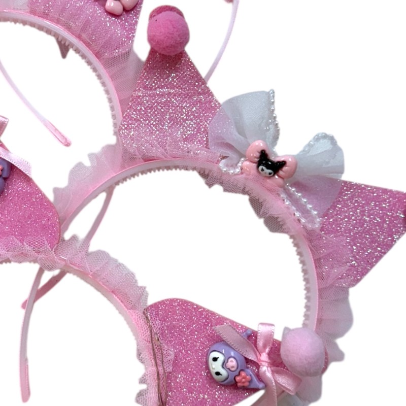 Opaska z uszami Kawaii Kuromi LED