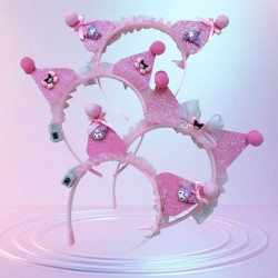 Opaska z uszami Kawaii Kuromi LED