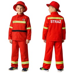Strój dziecięcy strażak z kapeluszem