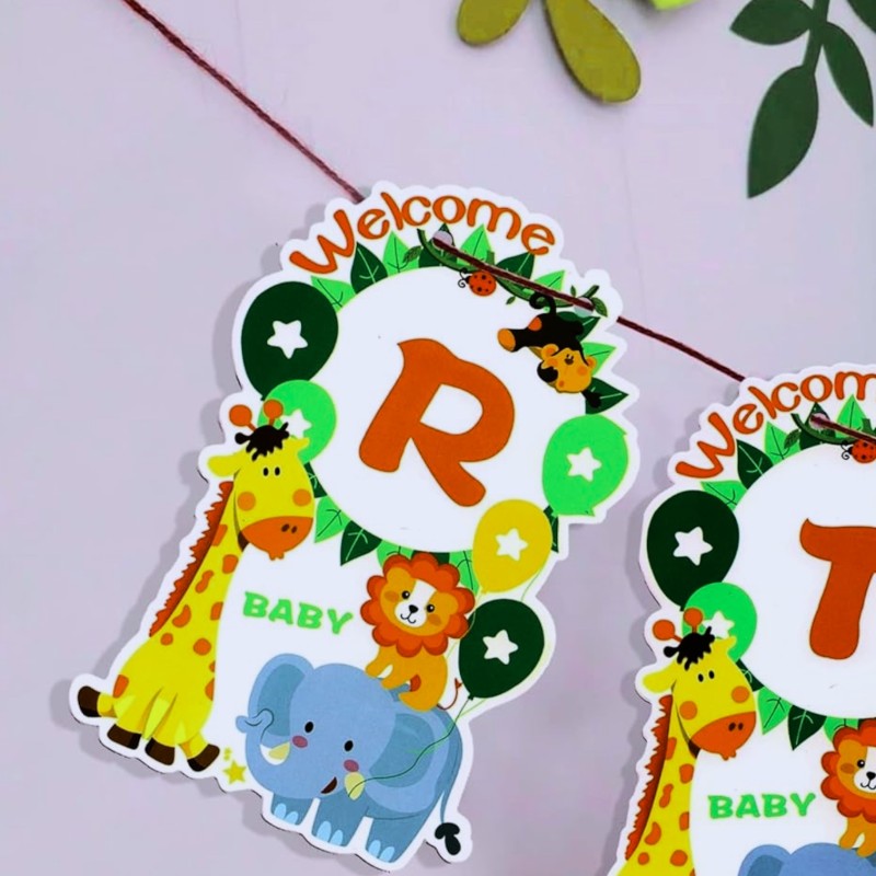 Baner Happy Birthday Zoo Zwierzęta 180 cm