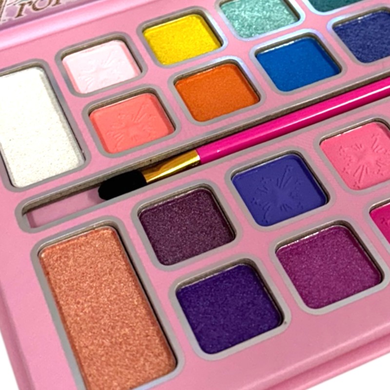 Paleta cieni Glitter 16 cieni 4 rozświetlacze