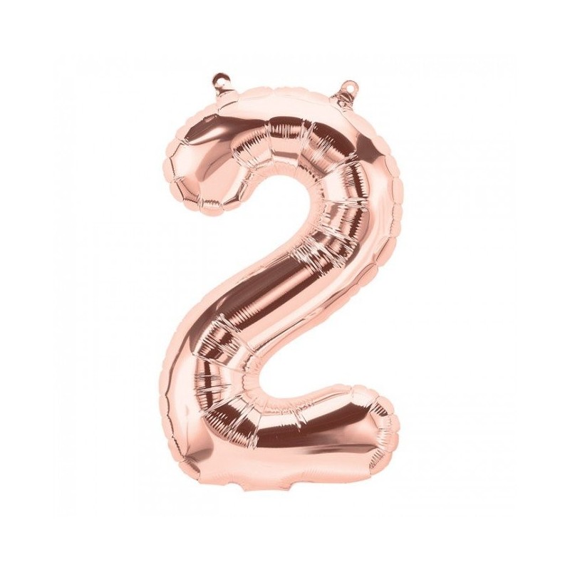 Balony Rose Gold Numer 2