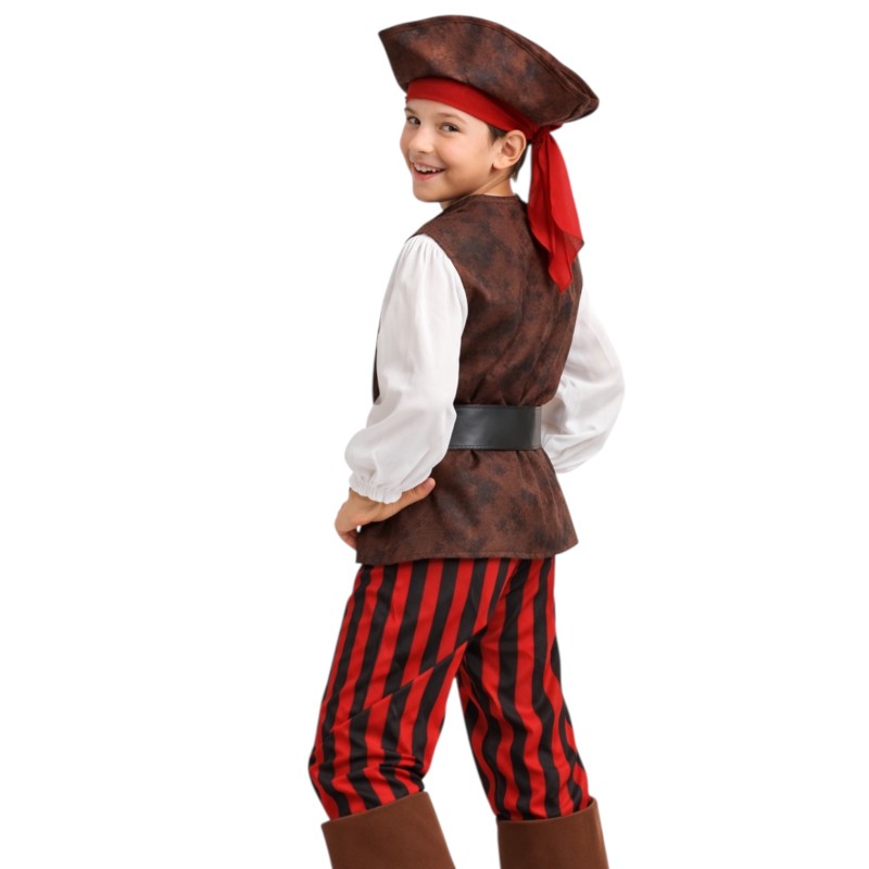 Kostium pirat z kapeluszem i dodatkami