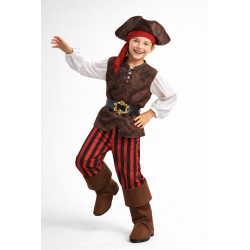 Kostium pirat z kapeluszem i dodatkami
