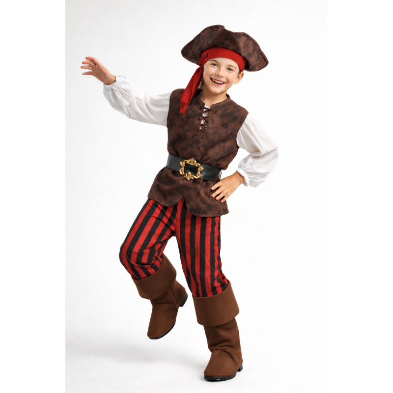 Kostium pirat z kapeluszem i dodatkami