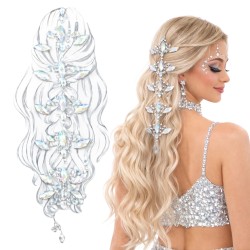 Kryształki naklejki do włosów i ciała, 1 szt.