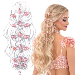 Kryształki naklejki do włosów i ciała, 1 szt.