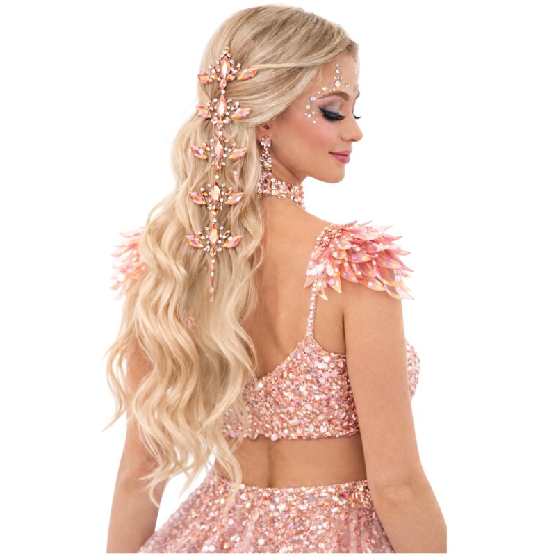 Kryształki naklejki do włosów i ciała, 1 szt.