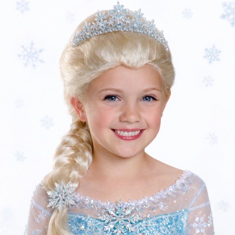 Peruka włosy warkocz Elsa