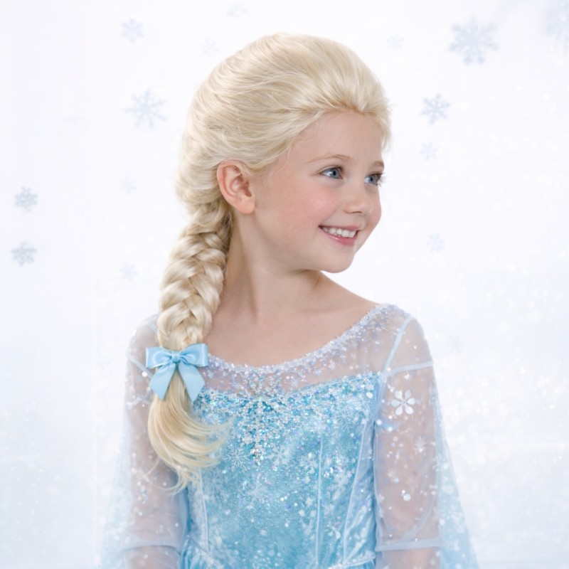 Peruka włosy warkocz Elsa