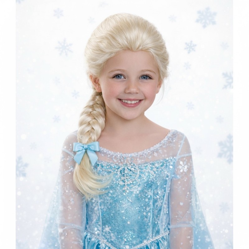 Peruka włosy warkocz Elsa
