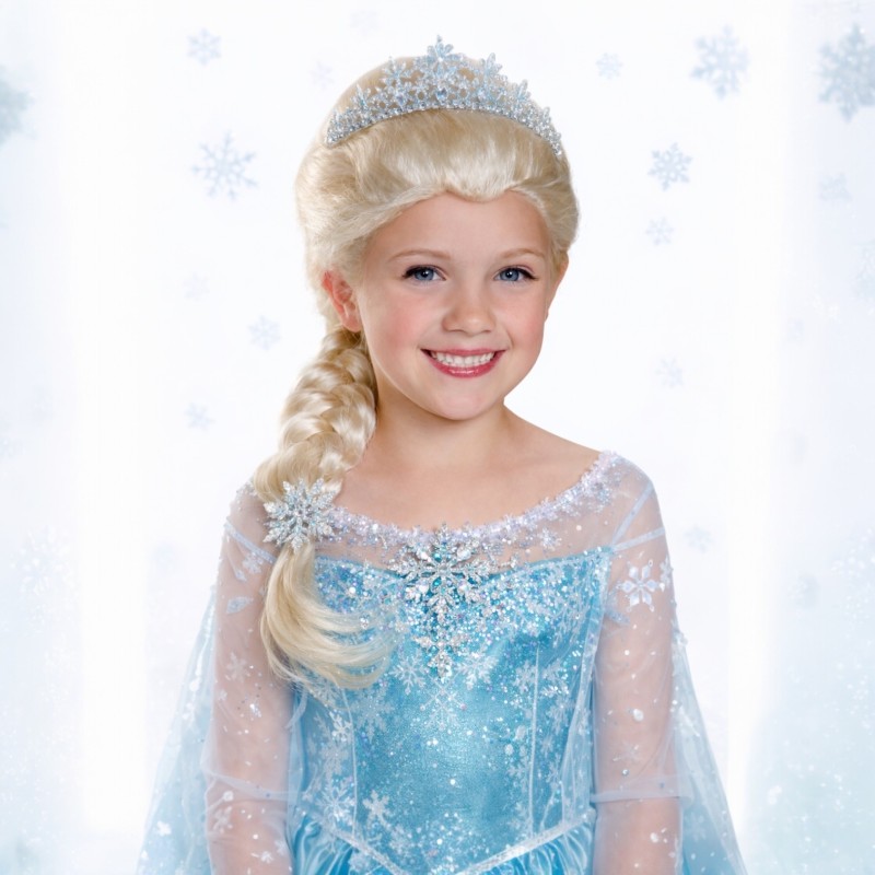 Peruka włosy warkocz Elsa