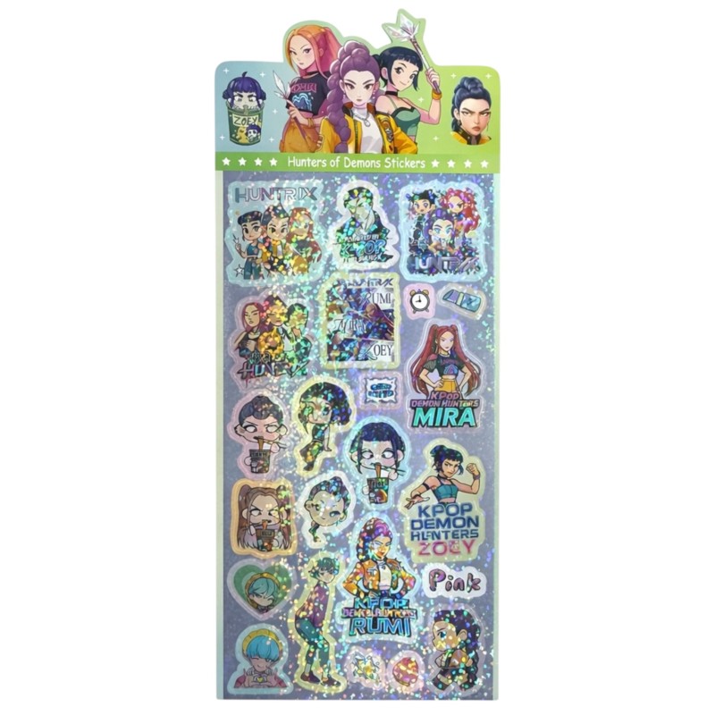 Naklejki KPop z holograficznym efektem 1 zestaw