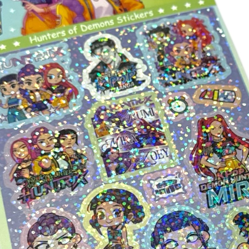 Naklejki KPop z holograficznym efektem 1 zestaw