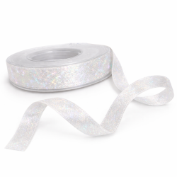 Wstążka z efektem Holo Brokat 1cm x 22 m Dekoracja