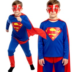 Strój superbohatera Superman z peleryną dla dzieci