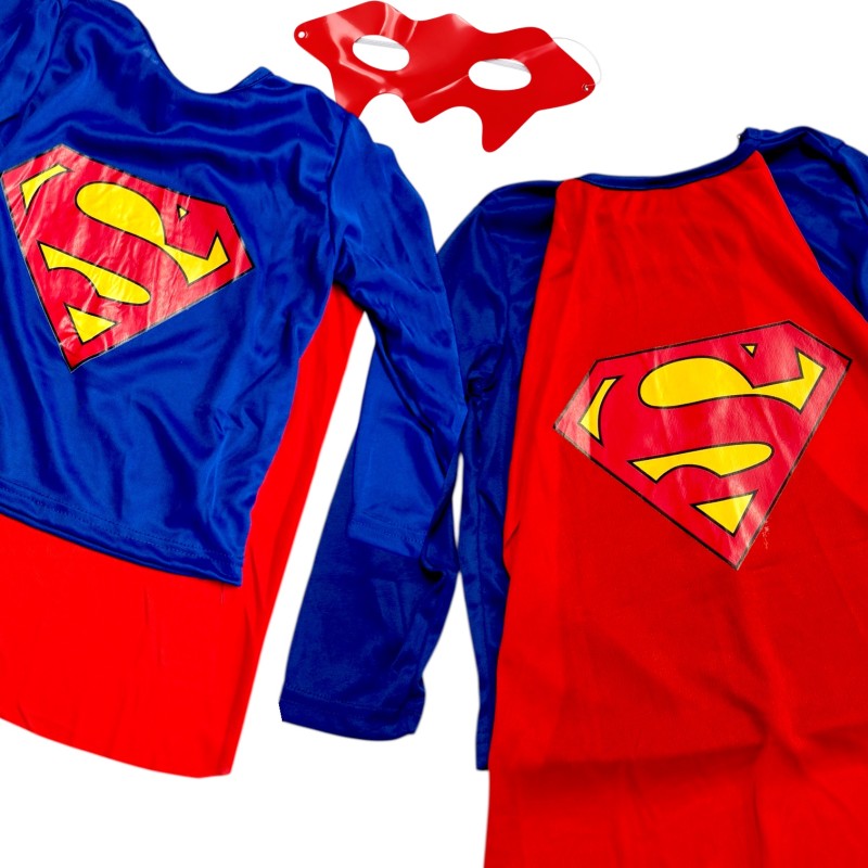 Strój superbohatera Superman z peleryną dla dzieci
