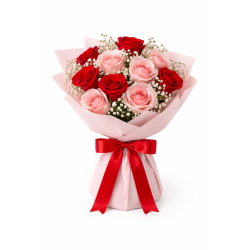 Czerwona wstążka satynowa 1.5 cm x 22.5 m