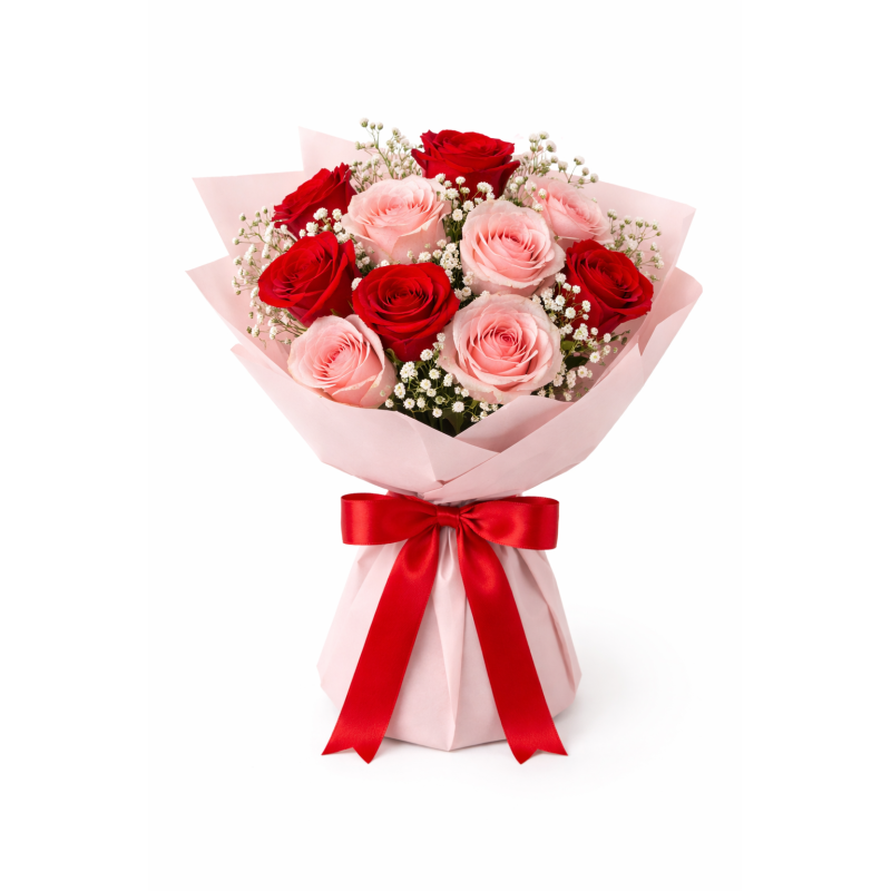 Czerwona wstążka satynowa 1.5 cm x 22.5 m