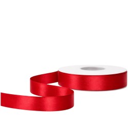 Czerwona wstążka satynowa 1.5 cm x 22.5 m