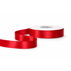 Czerwona wstążka satynowa 1.5 cm x 22.5 m