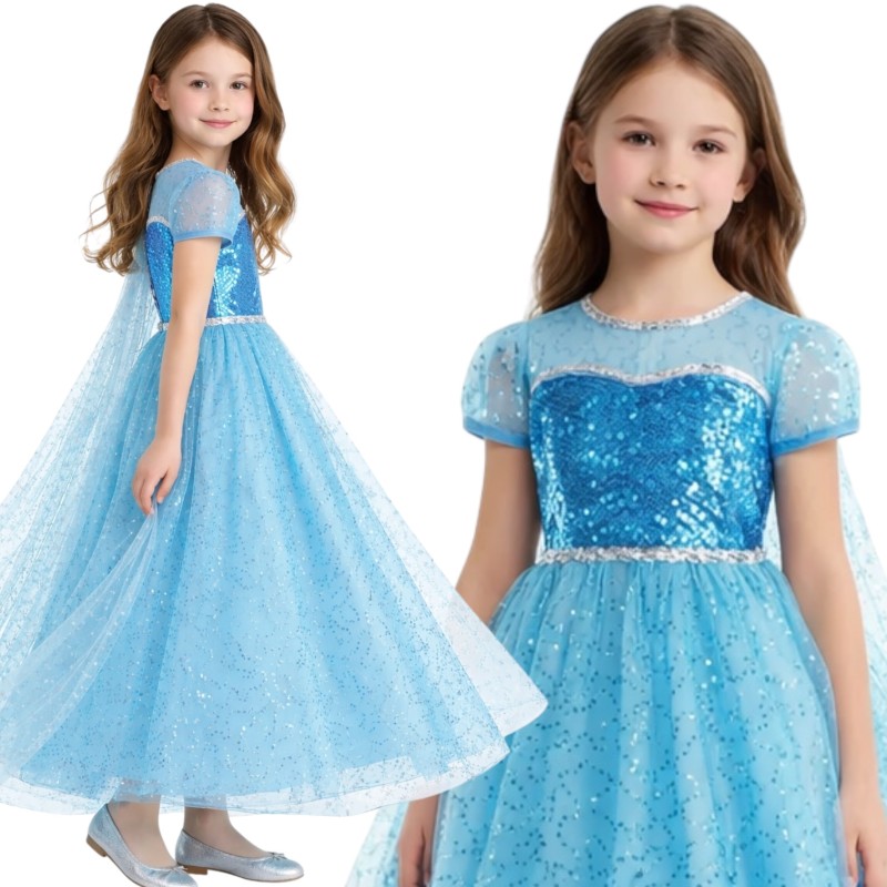 Strój przebranie księżniczka sukienka elsa