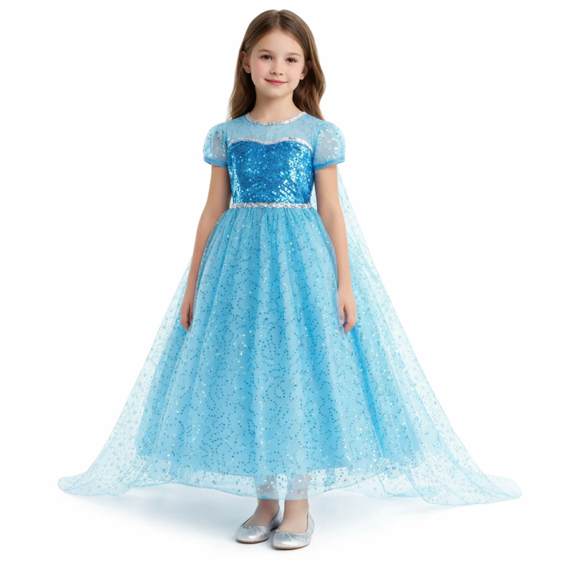 Strój przebranie księżniczka sukienka elsa