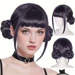 Peruka cosplay czarna KPOP styl anime