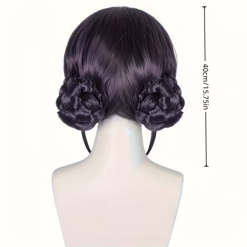 Peruka cosplay czarna KPOP styl anime