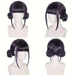 Peruka cosplay czarna KPOP styl anime