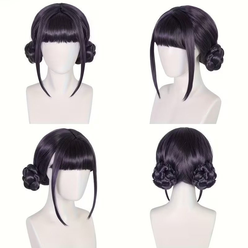 Peruka cosplay czarna KPOP styl anime