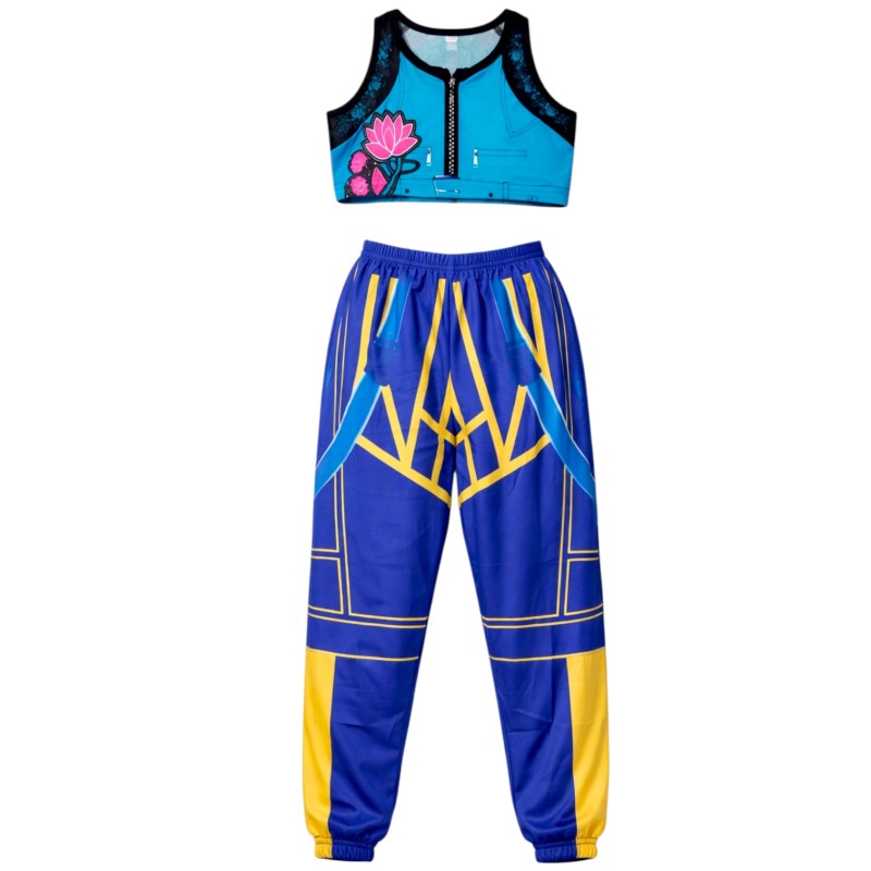 Strój Demon Hunters KPOP Zoey cosplay top i spodnie