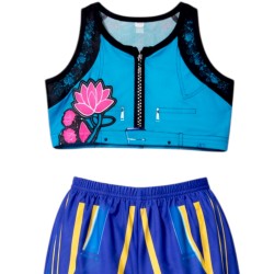 Strój Demon Hunters KPOP Zoey cosplay top i spodnie