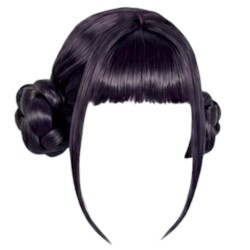 Peruka cosplay czarna KPOP styl anime