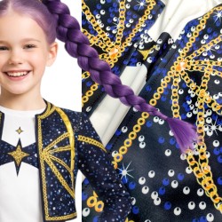 Strój KPOP Demon Hunters Rumi 3w1 XXL