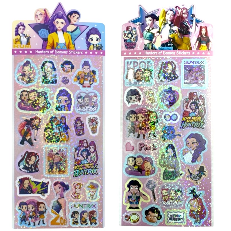 Holograficzne Naklejki KPop Zestaw 21szt