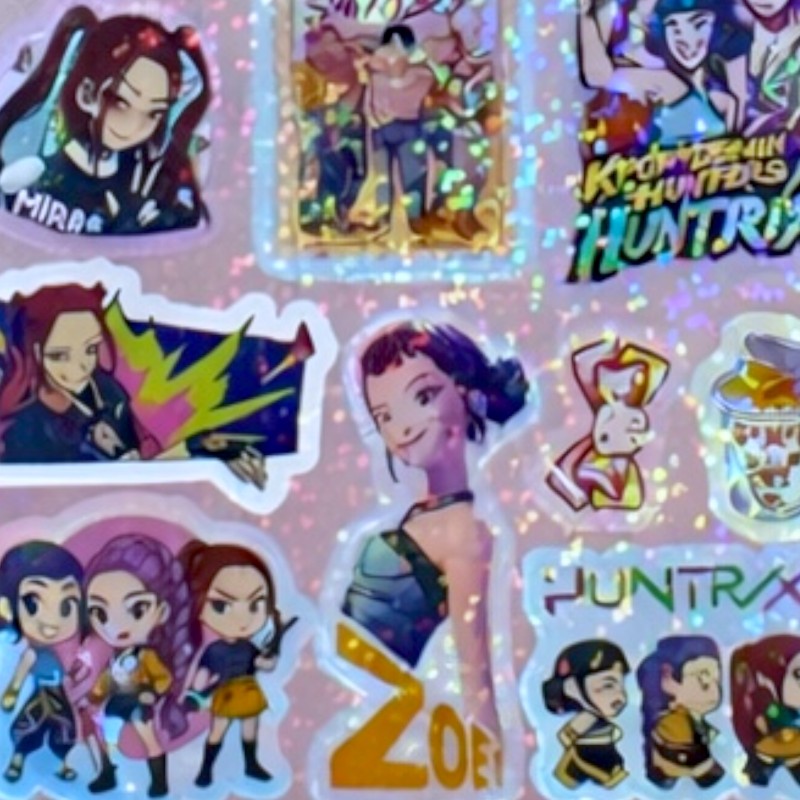 Holograficzne Naklejki KPop Zestaw 21szt