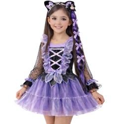 Strój Kuromi z opaską i warkoczem