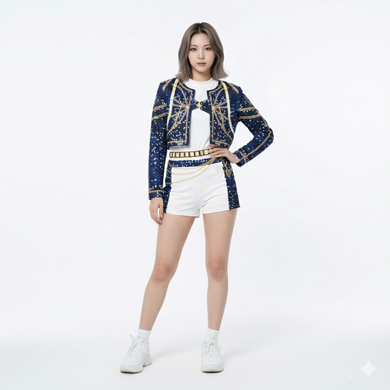 Strój KPOP Demon Hunters Rumi 3w1 XXL