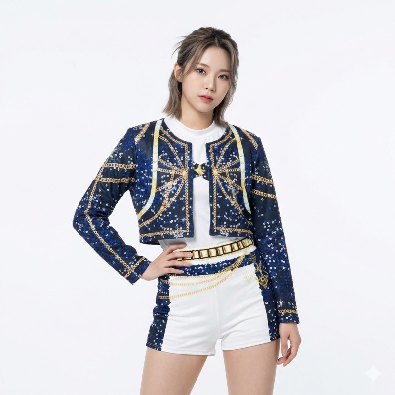 Strój KPOP Demon Hunters Rumi 3w1 XXL