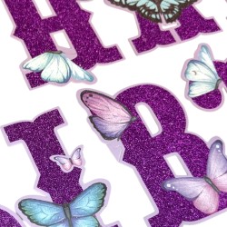 Baner urodzinowy Happy Birthday z motylami