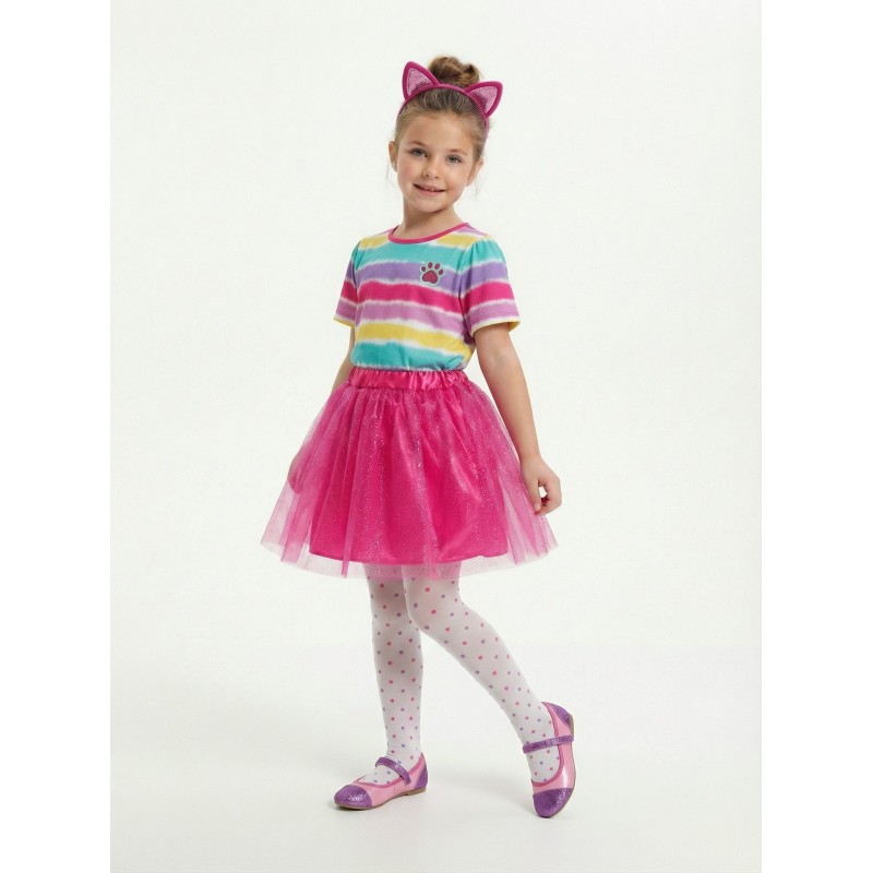 Zestaw tutu z opaską kocie uszy różowy