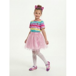 Zestaw tutu z opaską kocie uszy różowy