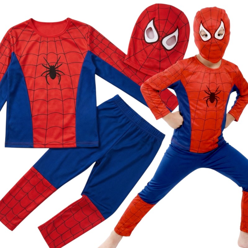 Spiderman Strój Przebranie Maska